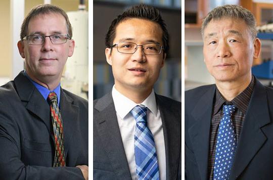 headshots of three men